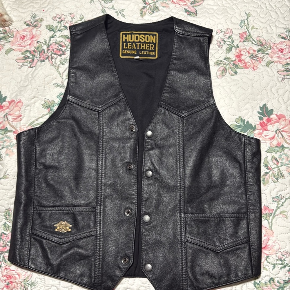 Leather vest